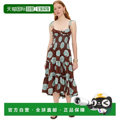 自营Free People Women's Adriel Sleeveless Midi Dress, Nutmeg
