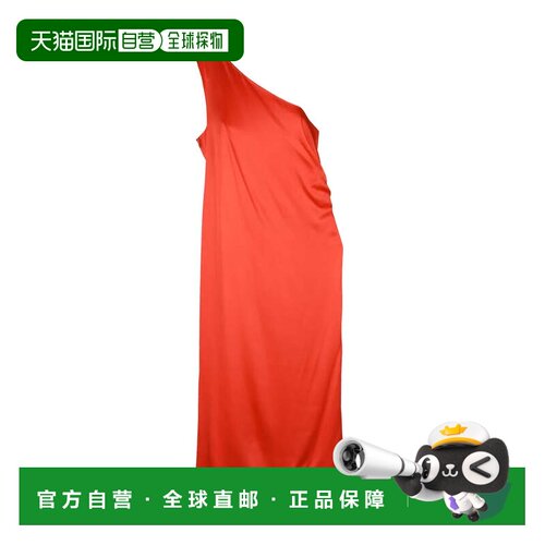 自营max maraCerchio One-Shoulder Long Dress - Red - red 美国