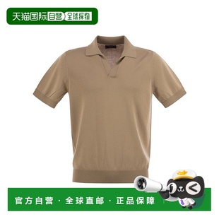 Cotton 美國奧萊 自營pesericoPolo Pure brown Shirt Yarn