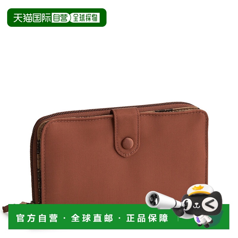 自营vera bradleyOutlet Nylon Large Tab Wallet - cinnamon 美