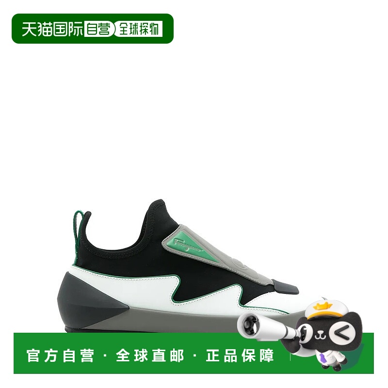 自营salvatore ferragamo菲拉格慕拼色防滑运动鞋-绿色 美国奥莱