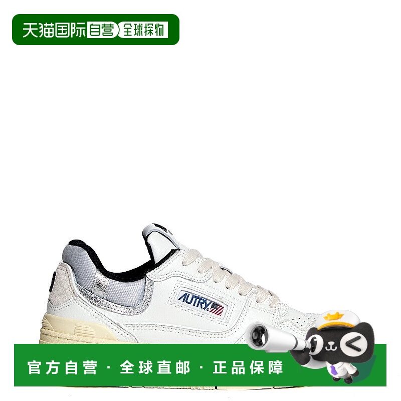 自营autryChic White And Silver Sneakers With Chunky Sole - w