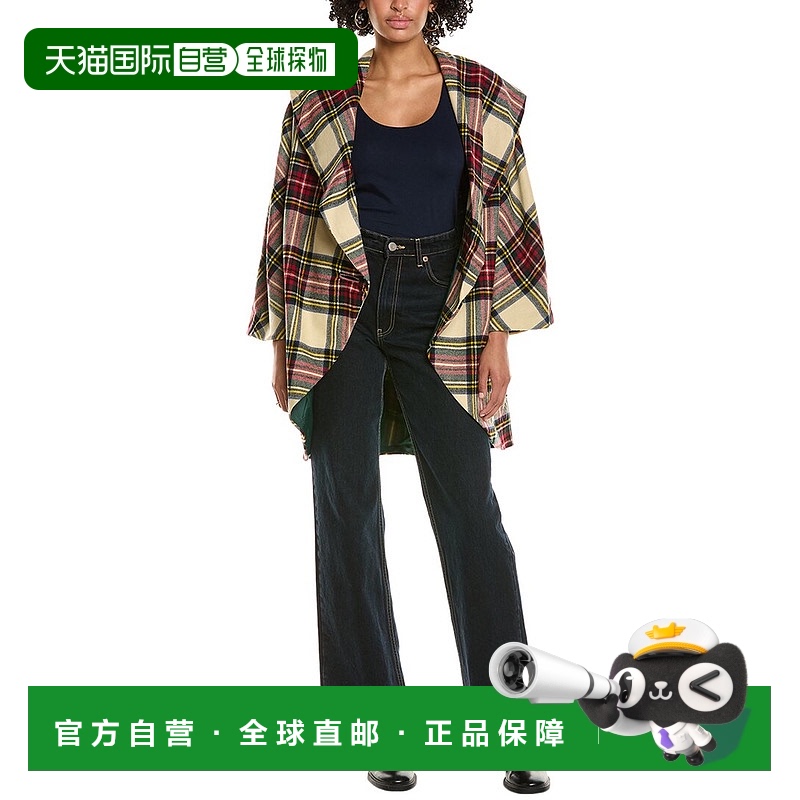 自营 Frances Valentine Cocoon羊毛大衣-红色 【美国奥莱】直发