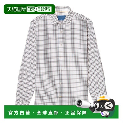 自营robert talbott罗伯特 塔博特轻盈磨砂衬衫-棕色 美国奥莱直