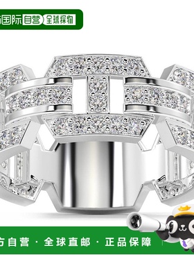 自营 pompeii31 1/4 克拉钻石戒指 男士实验室培育戒指 10k 白金