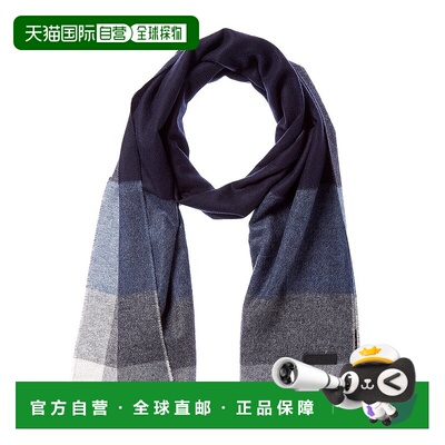 自营Bruno Magli Silk & Cashmere-Blend Scarf - black 美国奥