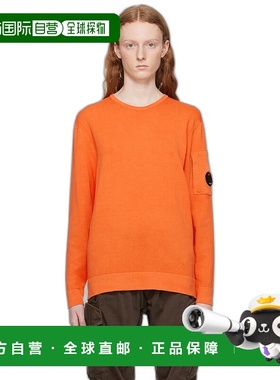 1h可退 【美国直邮】C P Company橙色圆领毛衣 女装毛衣 231357F0