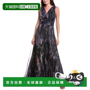 紫色 鲁伊斯硬纱礼服 美国奥莱直发 ruiz雷内 自营rene
