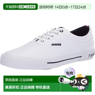 自营Tommy Hilfiger Pallet 6 Sneakers Men's White Leather Low