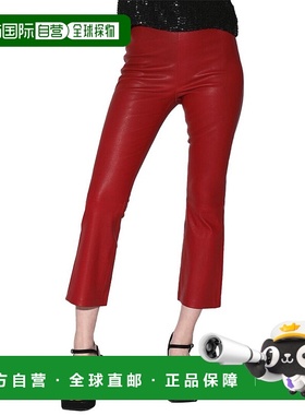 自营Walter Baker Lori 修身皮裤 - 红色 休闲裤 直发美国奥莱