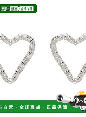 1h可退 香港直邮潮奢 Bleue Burnham 女士 银色 Heart Willow 耳