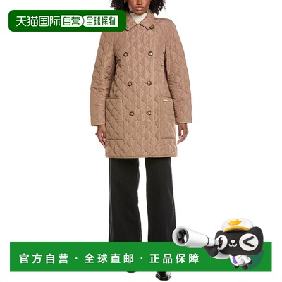 自营Burberry Diamond Quilted Coat - beige 美国奥莱直发外套