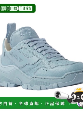 自营 Bally Holden 6303024 男士 Poolside 浅蓝色皮革运动鞋 -