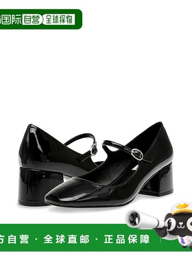 自营 Steve Madden Hawke Pump女式黑色专利Mary Jane Block高跟Z