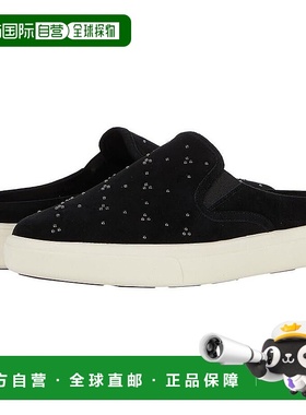 自营 Vaneli Oscar Sneakers女式美国8.5黑色绒面拖鞋休闲鞋KHD48