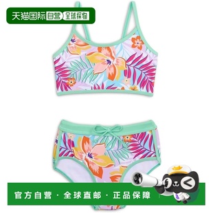 自营Girls Appaman Stella Swim Shorts Set 's Retro Tropics Ta
