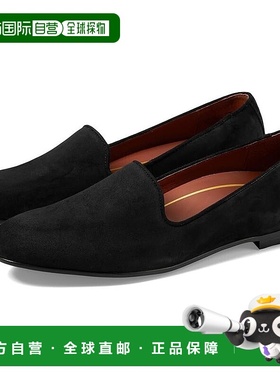 自营 Vionic Willa 10011520-001平底鞋女式美国7号黑色绒面拖鞋K