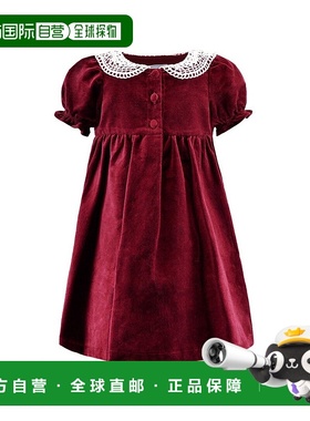 自营Carriage Boutique Velvet Dress - red 美国奥莱直发