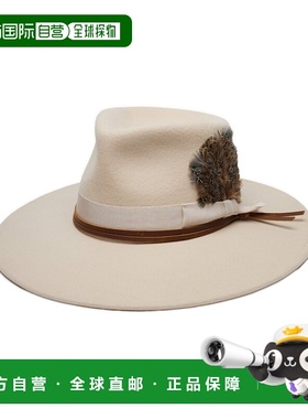 自营WYETH Mariposa Wool Fedora - white 美国奥莱直发