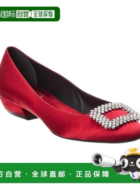 自营Roger Vivier 缎面高跟鞋 - 红色 单鞋直发美国奥莱