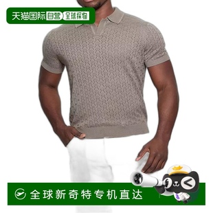 美国直邮 男士 1h可退 guess 针织气质减龄百搭舒适 Polo衫 短袖