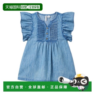 and 蓝色 Jack 连衣裙 美国奥莱直发 Chambray荷叶边袖 自营Janie