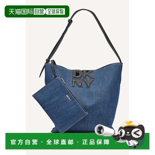 自营dknyNicole Bucket Bag - denim/black 美国奥莱直发
