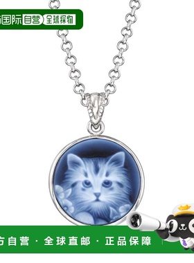 自营Ross-Simons Italian Black Agate Cat Cameo Pendant Neckla