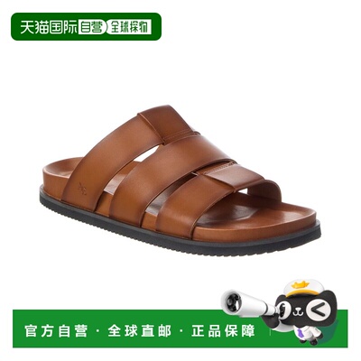 自营Allen Edmonds Davis Leather Sandal - brown 美国奥莱直发