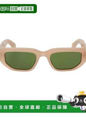 自营 off-white灰白色格里利长方形太阳镜-米绿色 美国奥莱直发