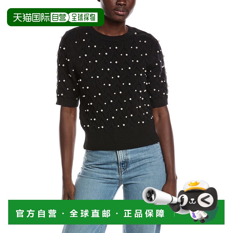 自营Nanette Nanette Lepore Pearl Sweater - black 美国奥莱直