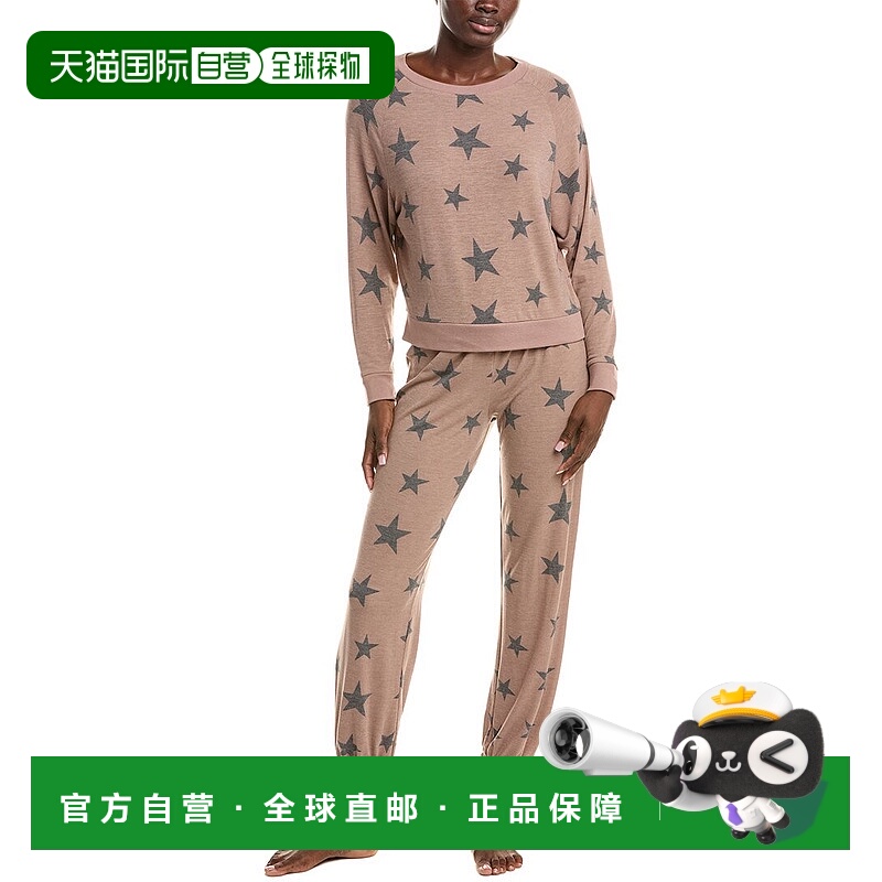 自营Honeydew 2pc Star Seeker Pajama Pant Set - brown 美国奥