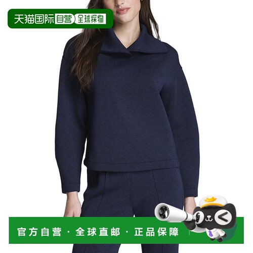 自营SPANX Brushed Collared Top - blue 美国奥莱直发