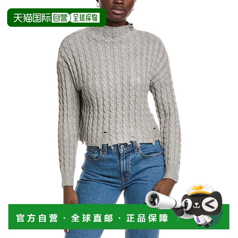 自营Truth Cable Knit Sweater - gray 美国奥莱直发毛衣