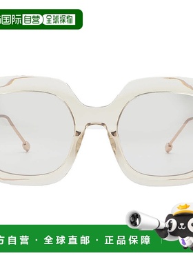 自营Philipp Plein Light Brown Gradient Square Ladies Sunglas