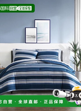 自营 Nautica Lakeview 双床/双床 Xl 双面被子和枕套套装 - wint