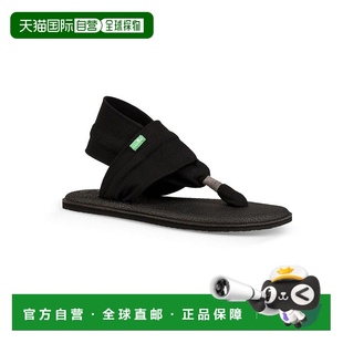 女式 针织丁字裤 露跟凉鞋 自营sanukYoga 灰色 黑色 美 Sling