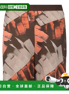 自营salvatore ferragamoPalm Print Bermuda Shorts - multi 美