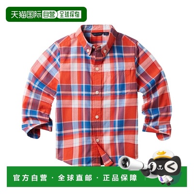 自营Janie and Jack The Madras Plaid Shirt - red 美国奥莱直发