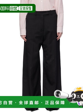 1h可退 香港直邮潮奢 The Frankie Shop 女士 黑色 Brickell 长裤