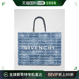 女士 美国直邮 givenchy 单肩包编织牛仔中号托特包