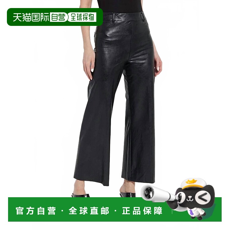 自营lysseHigh Waist Vegan Leather Pant In Kohl Black - kohl