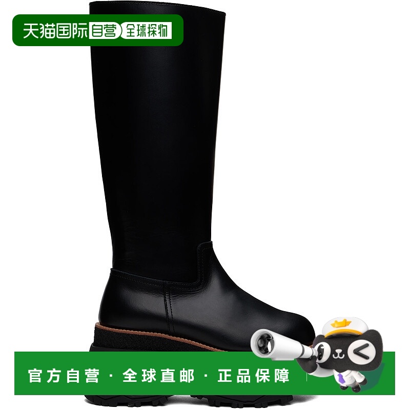1h可退 香港直邮潮奢 Sacai 女士 黑色 Long 高筒靴 2407474