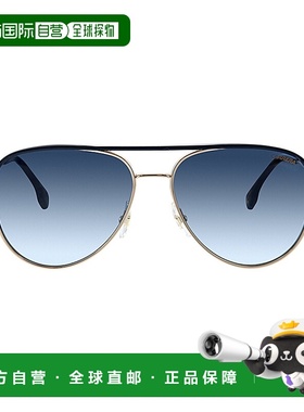 自营Carrera CA Car a209 金色金属飞行员太阳镜蓝色渐变镜片 - n