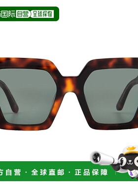 自营Calvin Klein Grey Square Ladies Sunglasses CK23502S 220