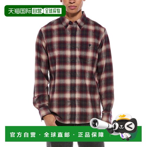 自营weatherproof vintage防风雨复古拉绒法兰绒衬衫-红 美国奥