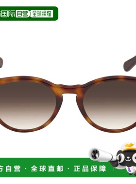 自营Salvatore Ferragamo Brown Gradient Round Ladies Sunglass