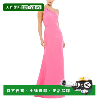 自营Mac Duggal Trumpet A-Line Gown - hot pink 美国奥莱直发