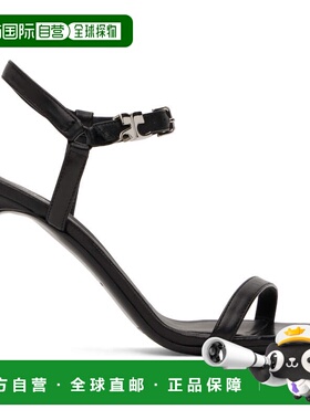 1h可退 香港直邮潮奢 Courreges 女士 黑色 AC 凉鞋 125SSD028AG0