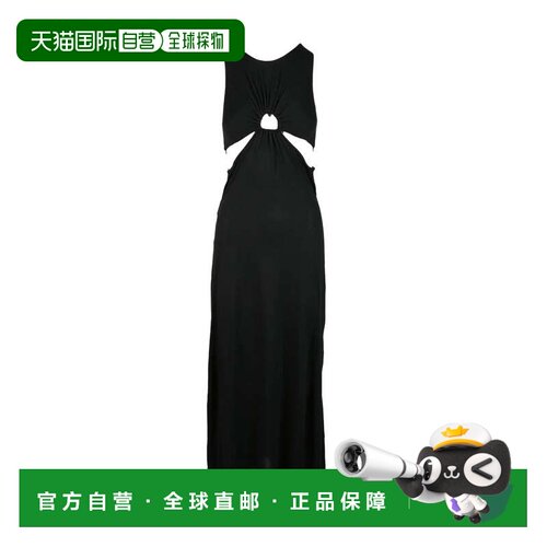 自营pinkoLong Jersey Dress - Black - black 美国奥莱直发
